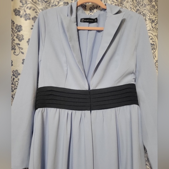 Baby Blue Long Blazer - Picture 4 of 7